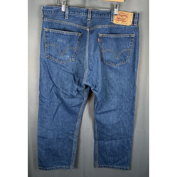 Levi's 501 XX Straight Leg Reg Wash 100% Cotton Button Fly Jeans Men's 40 X 32 - Picture 6 of 8